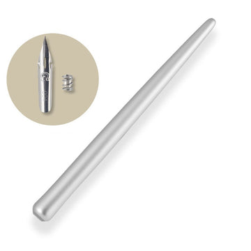 Caneta de aparo reta em alumínio IdeaPlus – caneta de precisão para tinta para ilustração, banda desenhada e caligrafia com aguarela