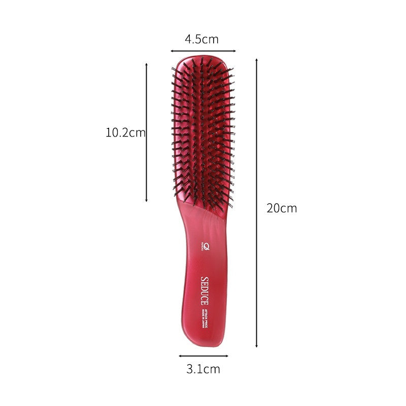 IKEMOTO Japan Scalp Massage Comb Anti-Static Red Large