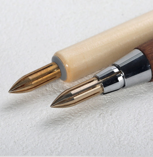 IdeaPlus-Tauchfeder mit Messingfeder – 29-mm-Kalligrafie- und Illustrationsfeder, 6 mm Durchmesser