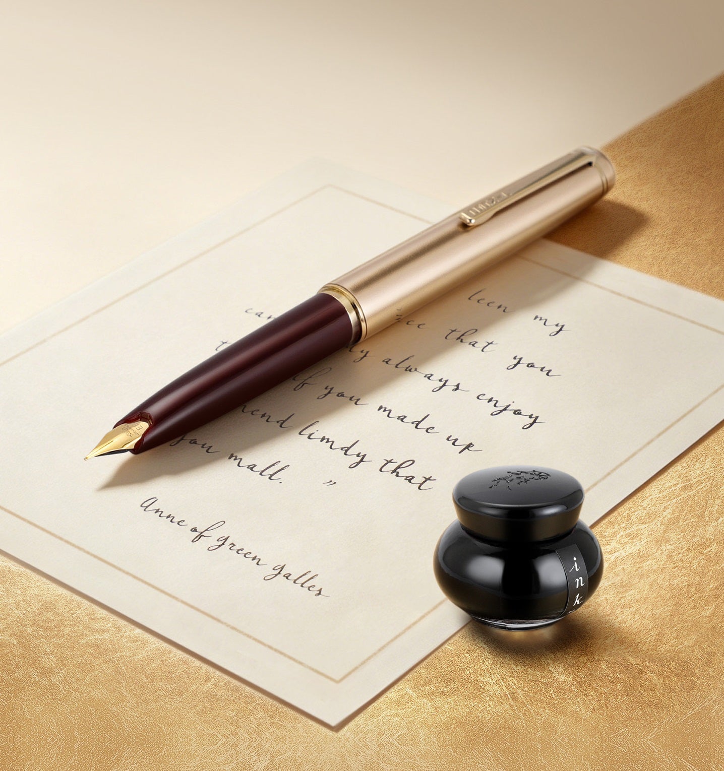 JINHAO 59 Fountain Pen | Vintage Pocket Pen for Business & Daily Writing | 118mm