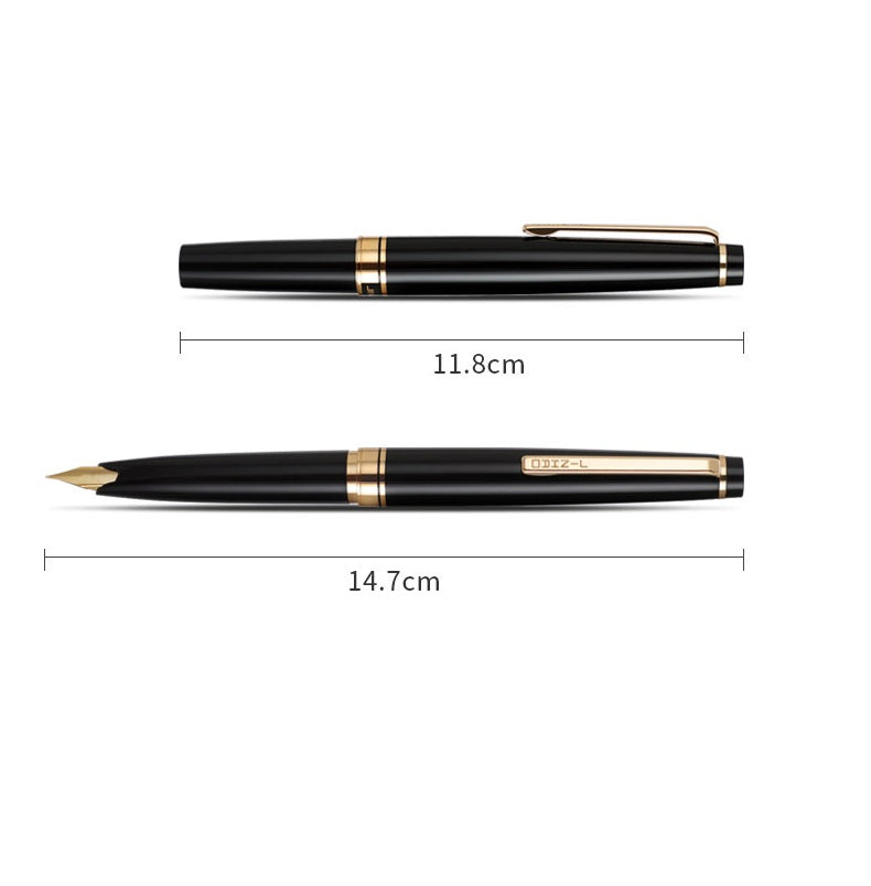 JINHAO 59 Fountain Pen | Vintage Pocket Pen for Business & Daily Writing | 118mm