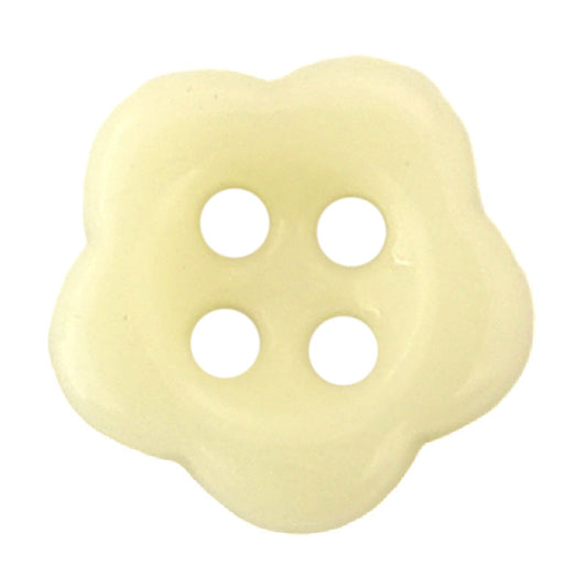 12.5mm Plum Blossom Ceramic 4-Hole Buttons for Kids' Clothing 50 Pack