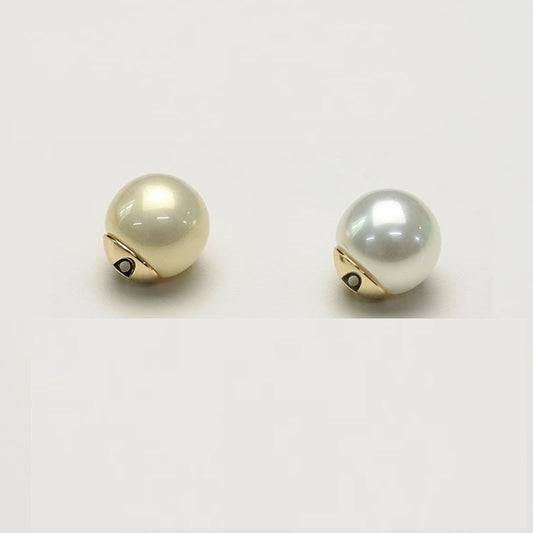 11.5-19.5mm Metal Base Pearl Glossy Shirt and Coat Buttons 12pcs