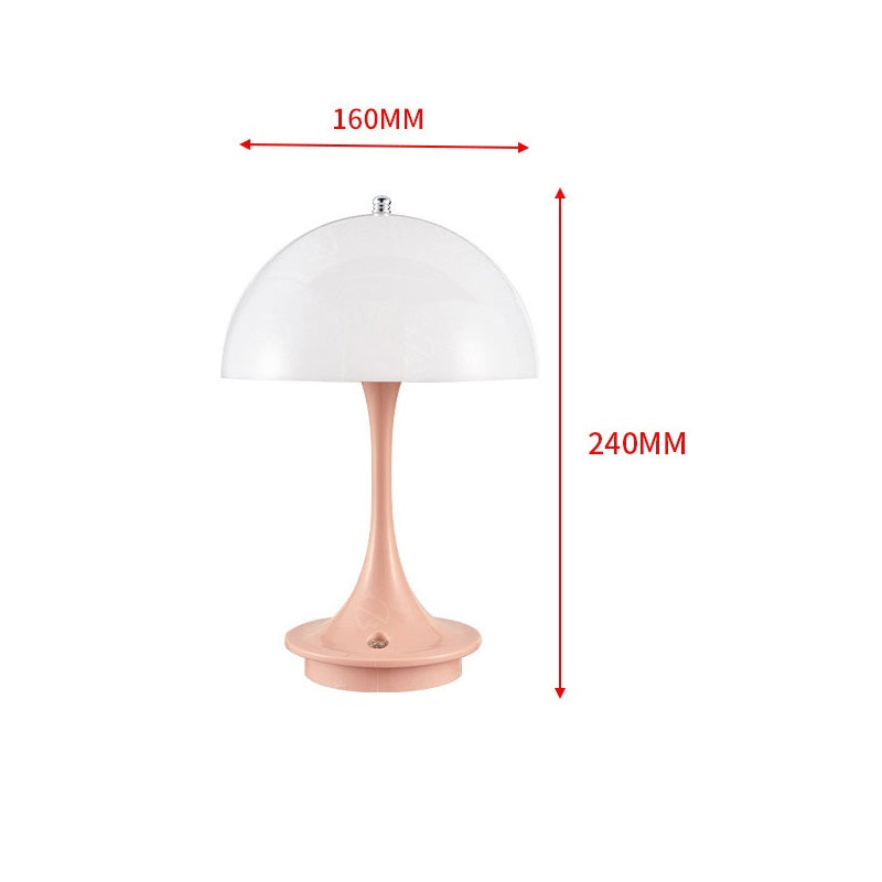 Jellyfish Rechargeable Table Lamp Cordless Atmosphere Light Pink