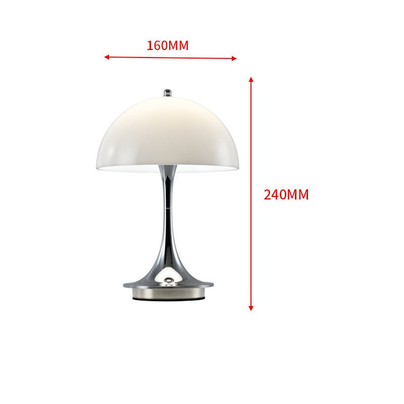 Jellyfish Rechargeable Table Lamp Cordless Atmosphere Light Chrome