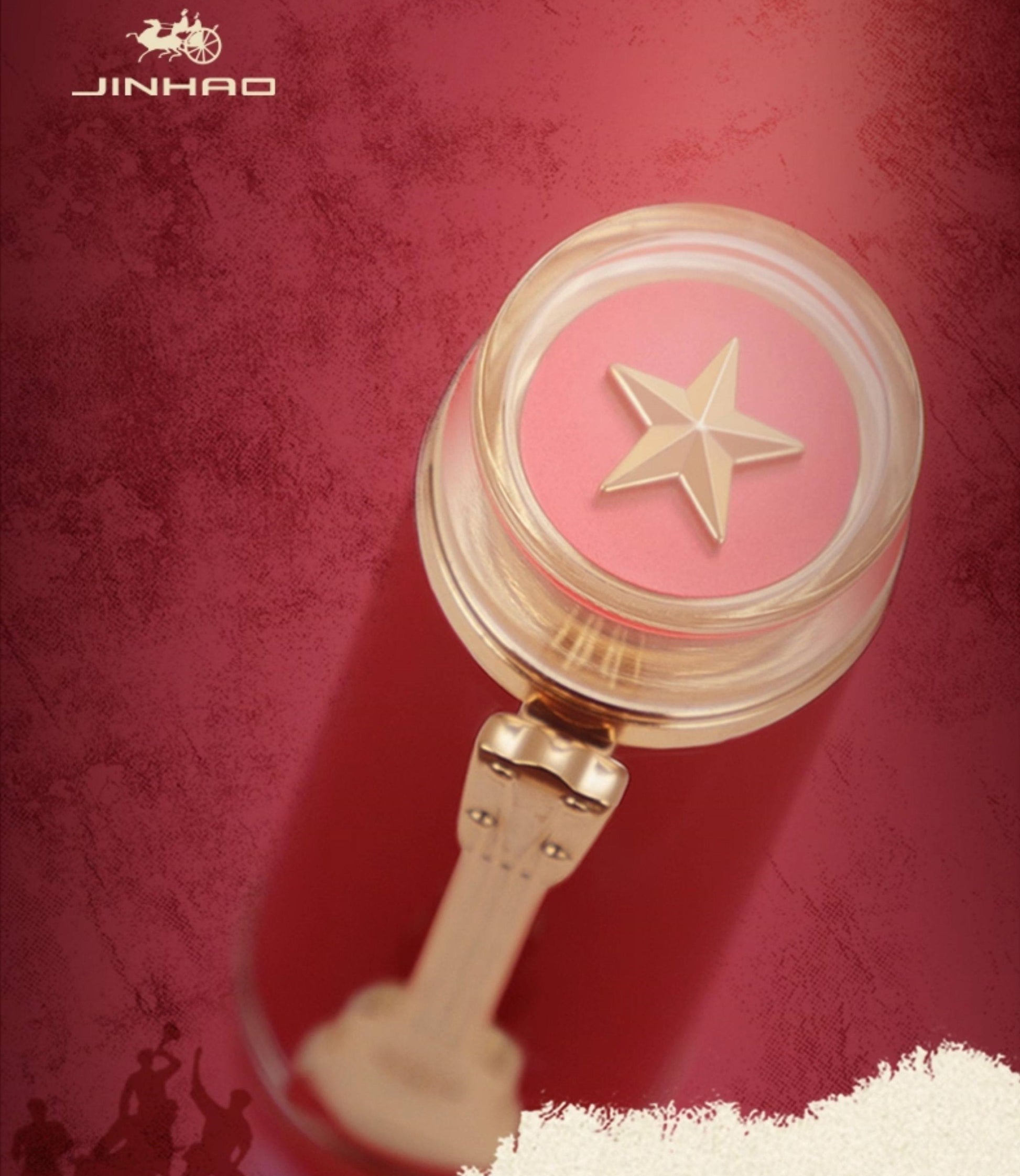 Jinhao 1935 Tiandao Fountain Pen – Red Star Cap Transparent Resin Body