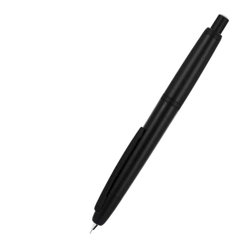 Jinhao 20 Retractable Fountain Pen – Click Iridium Nib with Converter Black Black Clip
