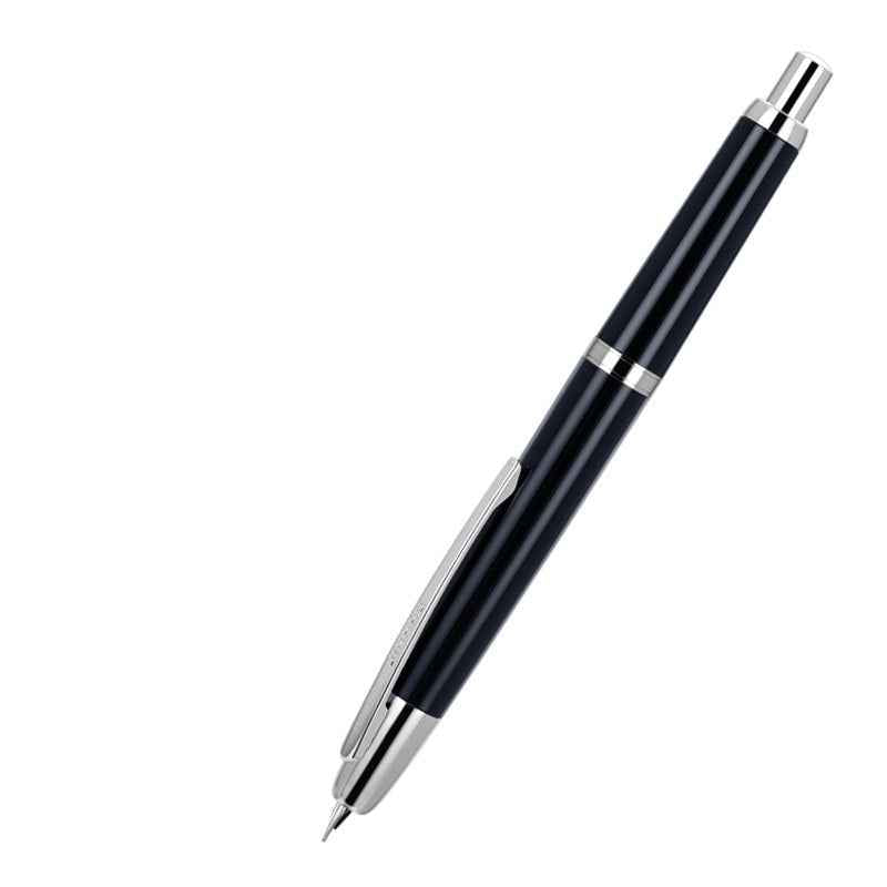 Jinhao 20 Retractable Fountain Pen – Click Iridium Nib with Converter Navy Silver Clip