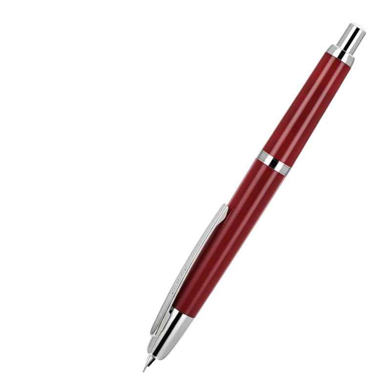 Jinhao 20 Retractable Fountain Pen – Click Iridium Nib with Converter Red Silver Clip
