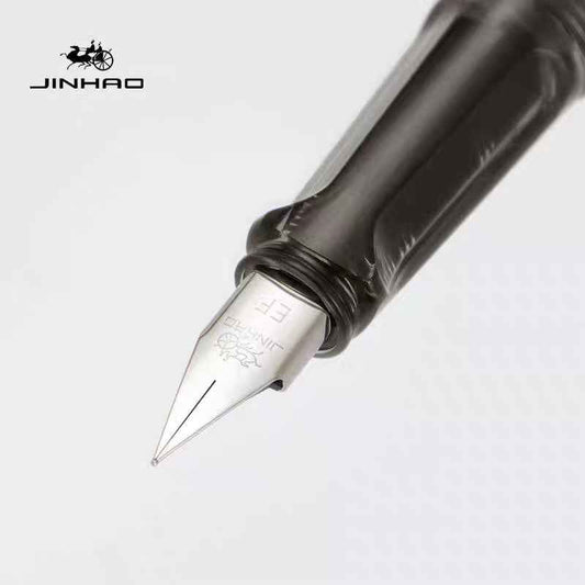 Jinhao 58 Wooden Fountain Pen - Natural Oak