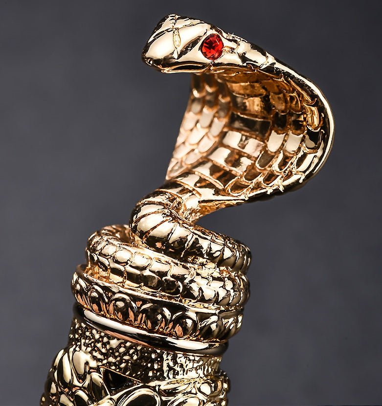 Jinhao Snake Fountain Pen – Embossed Serpent Ion Gold Plated Iridium Nib