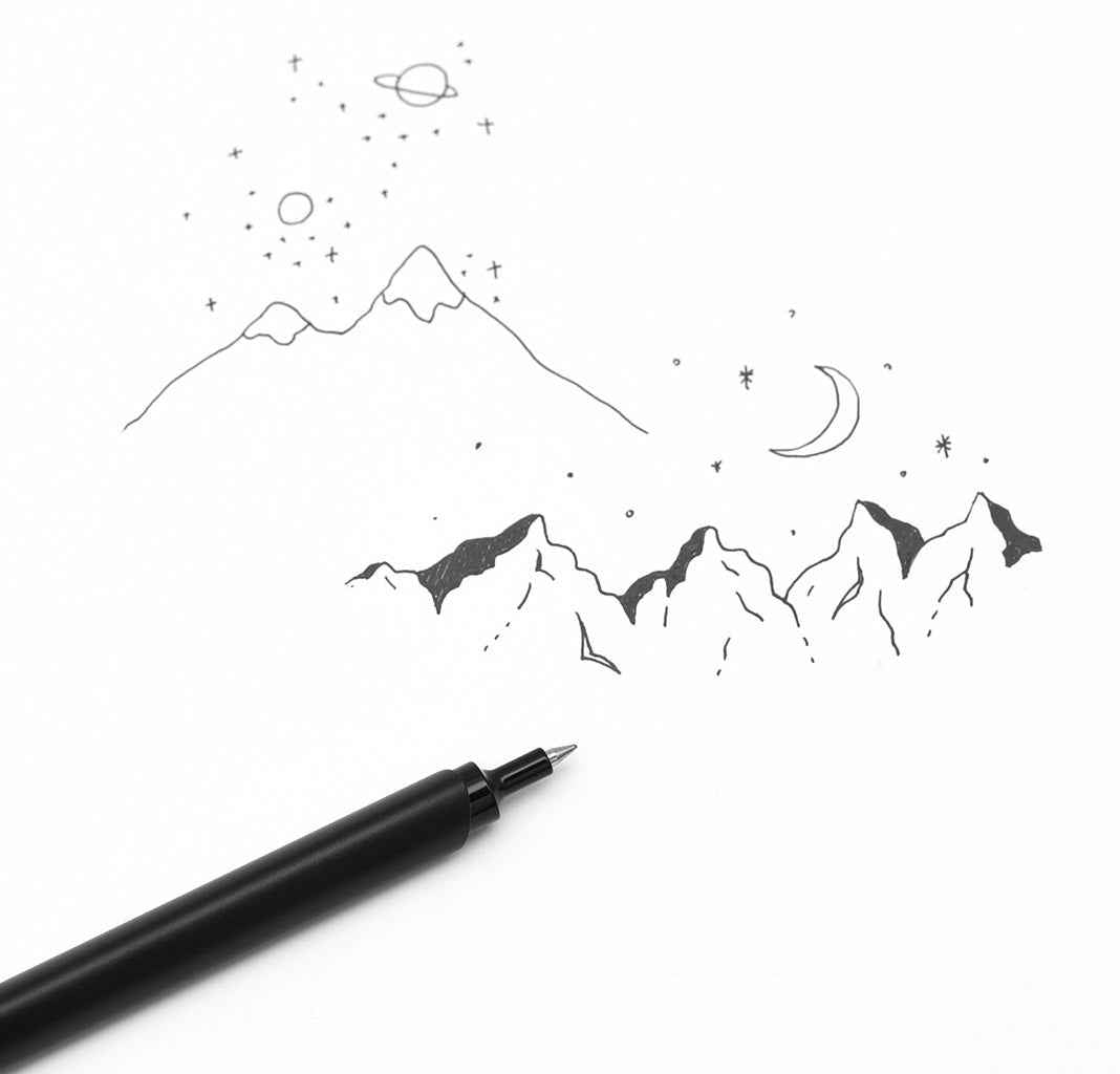 KACO Klip Gel Pen 0.5mm Black Ink Aluminum Body