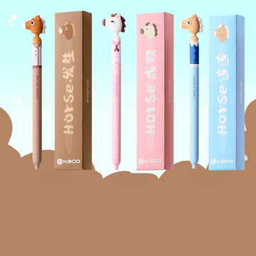 KACO POPUP Neutral Gel Pen – Year of the Horse Limited Edition – 3Pcs
