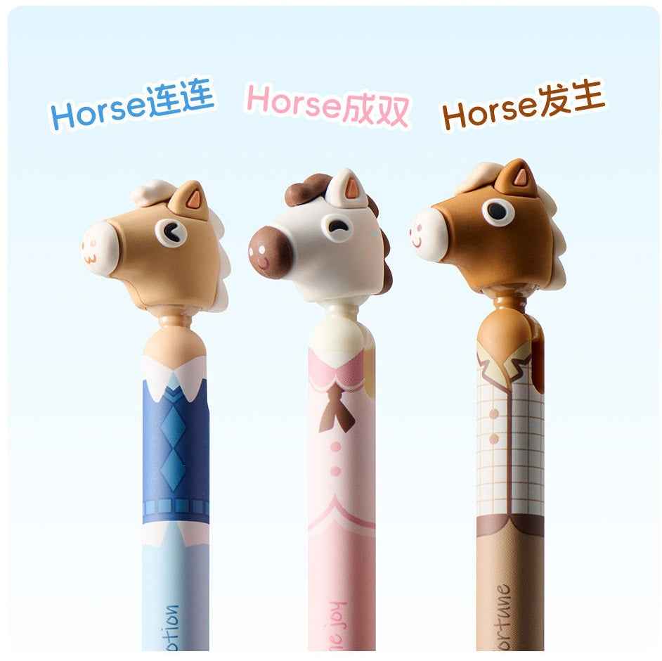 KACO POPUP Neutral Gel Pen – Year of the Horse Limited Edition – 3Pcs