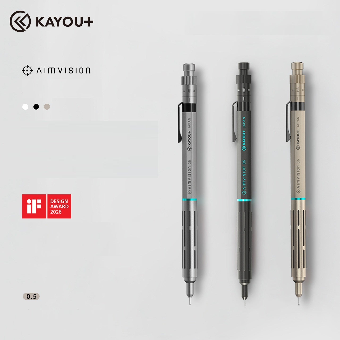 KAYOU AIMVISION Mechanical Pencil – 0.5mm High-Precision Drafting Pencil