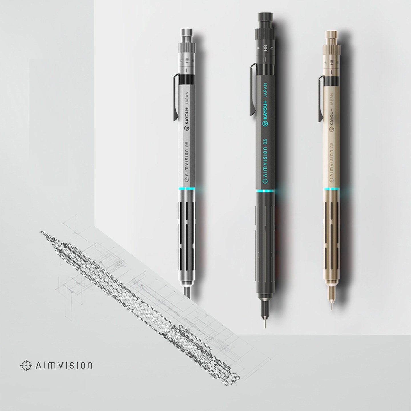 KAYOU AIMVISION Mechanical Pencil – 0.5mm High-Precision Drafting Pencil