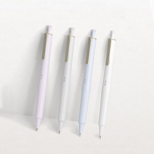KAYOU Serar Retractable Gel Pen – 0.5mm Bullet Tip, Fast-Dry Black Ink, Resin Body, Brass Core & Metal Refill
