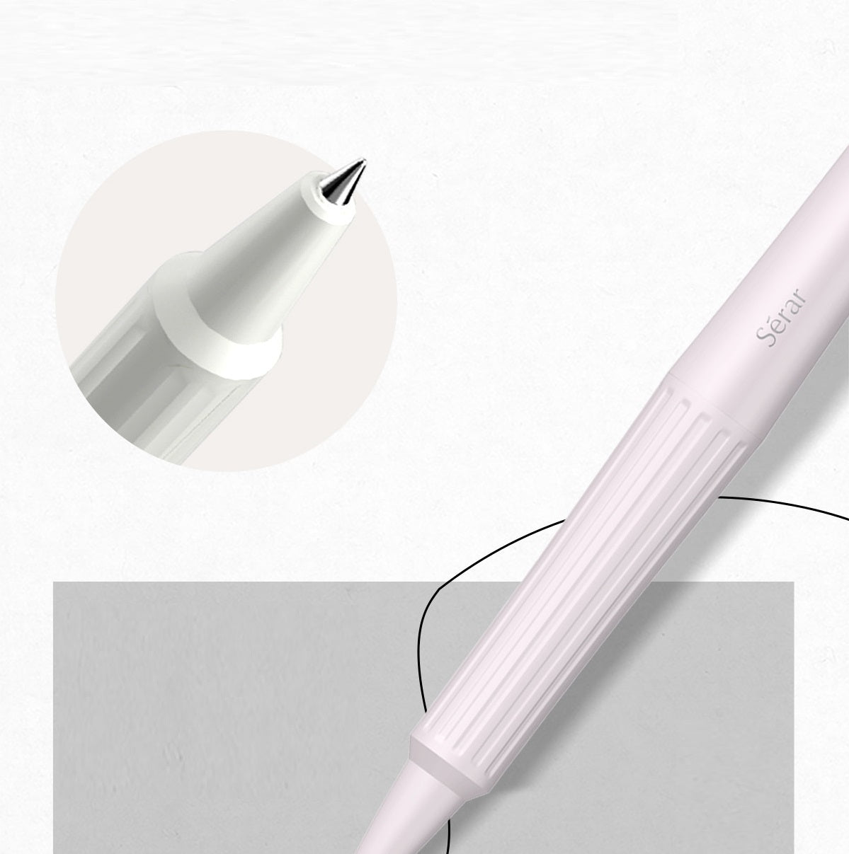KAYOU Serar Retractable Gel Pen – 0.5mm Bullet Tip, Fast-Dry Black Ink, Resin Body, Brass Core & Metal Refill