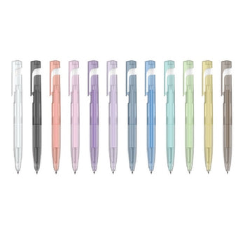 KAYOU Waveline Retractable Gel Pen Set – 0.5mm Black Ink, 12 Pens