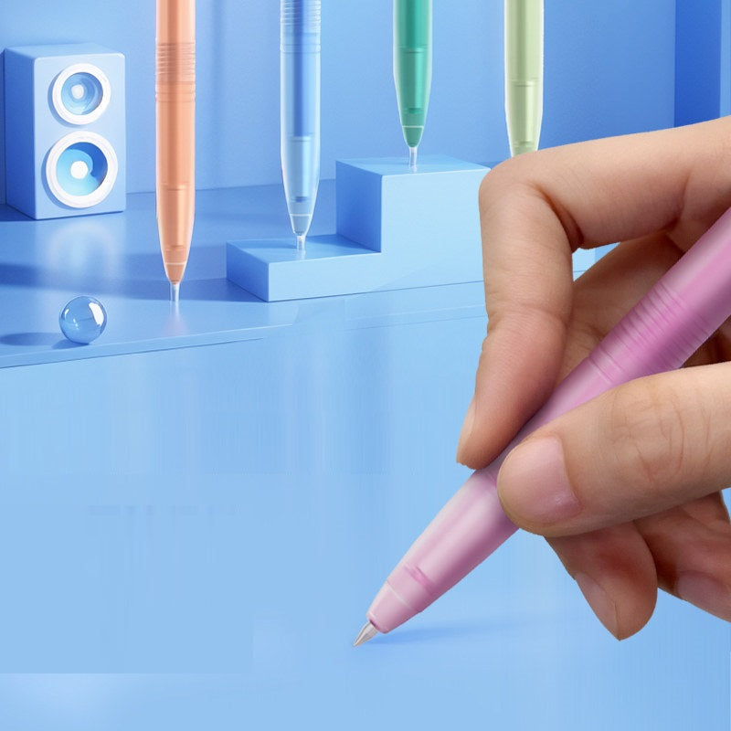KAYOU Waveline Retractable Gel Pen Set – 0.5mm Black Ink, 12 Pens