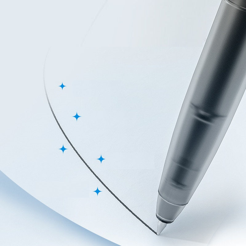KAYOU Waveline Retractable Gel Pen Set – 0.5mm Black Ink, 12 Pens