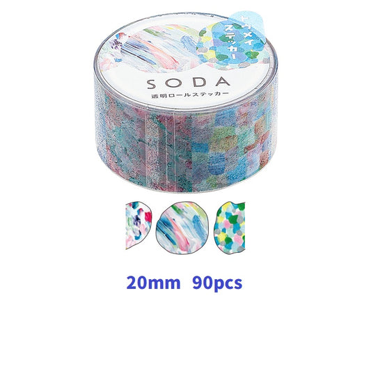 Autocolante din bandă adezivă transparentă KING JIM SODA