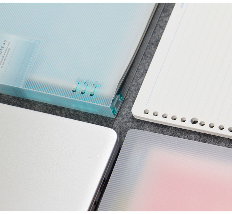 KOKUYO Pastel Cookie 8-Ring Loose-Leaf Binder | Soft-Light Compact Notebook — A4 / A5 / B5, 4 Colors