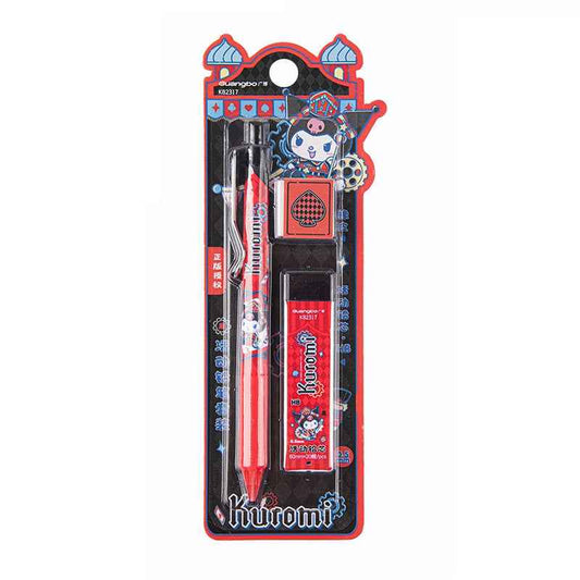 Sanrio Kuromi Mechanical Pencil Set HB – Eraser & Lead Refills