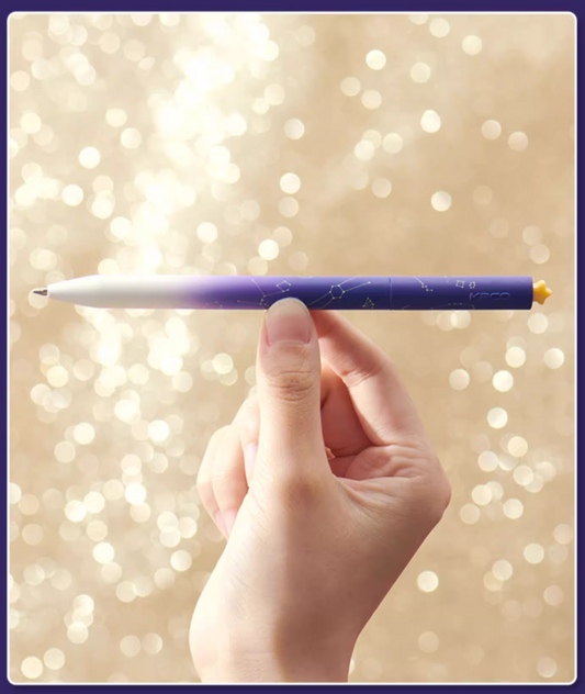 Kaco FIRST Star Gel Ink Pens 2 Pack with 4 Black Refills