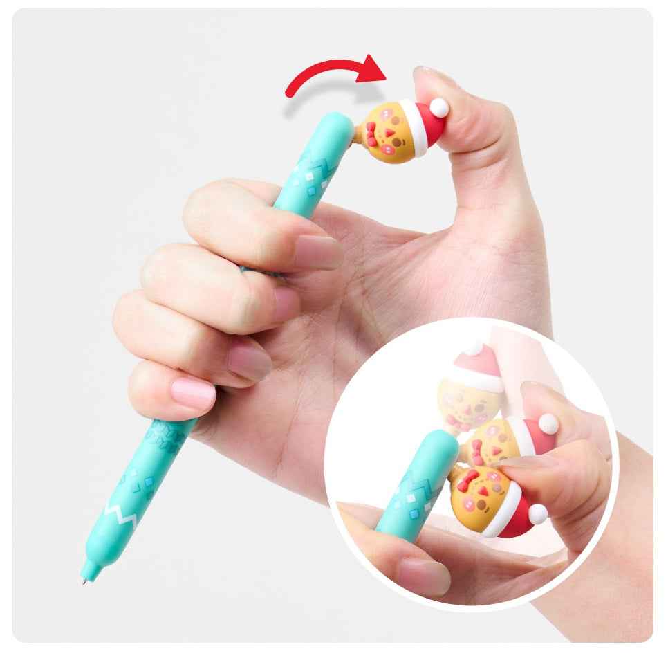 Kaco POPUP Gel Pens Christmas 0.5mm 3 Pack with Black Ink Refills