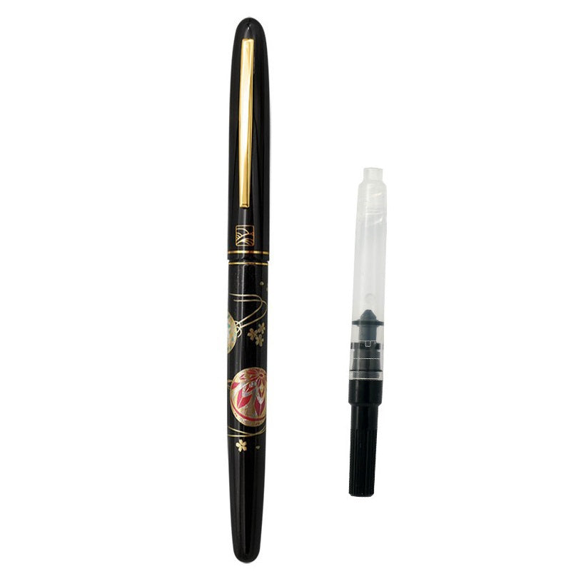 Kuretake x Wancher Maki-e Student Fountain Pen with Ink Converter 15