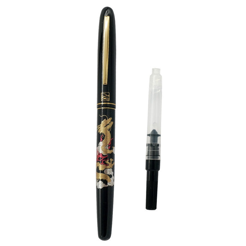Kuretake x Wancher Maki-e Student Fountain Pen with Ink Converter 16