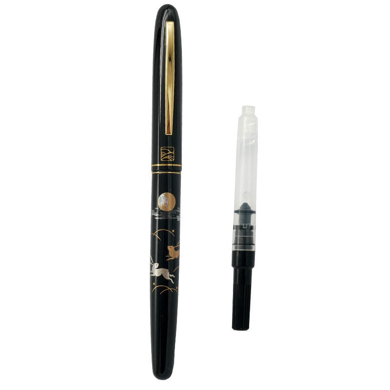Kuretake x Wancher Maki-e Student Fountain Pen with Ink Converter 17