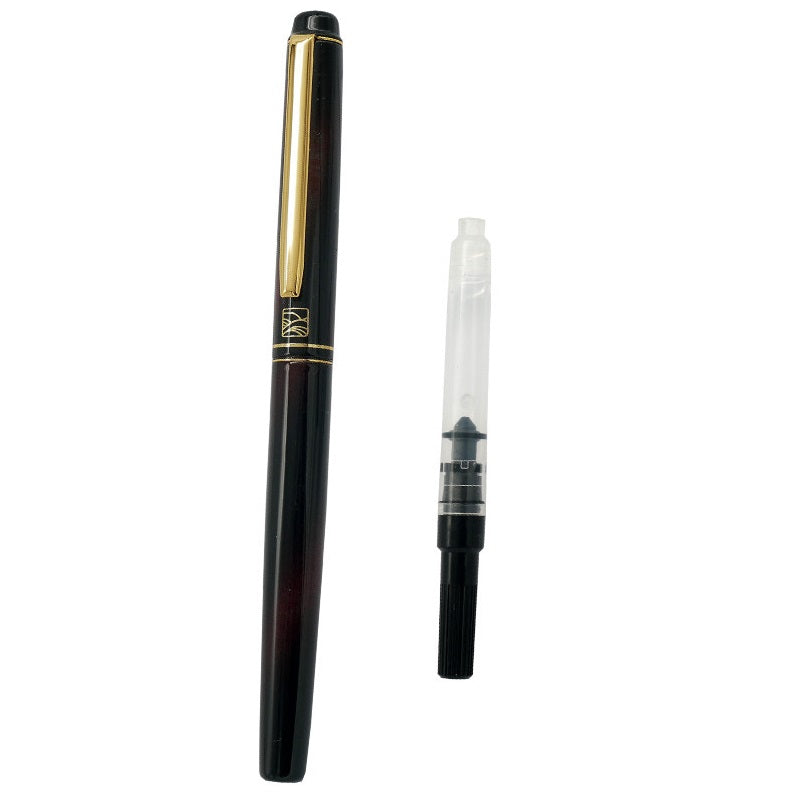 Kuretake x Wancher Maki-e Student Fountain Pen with Ink Converter 18