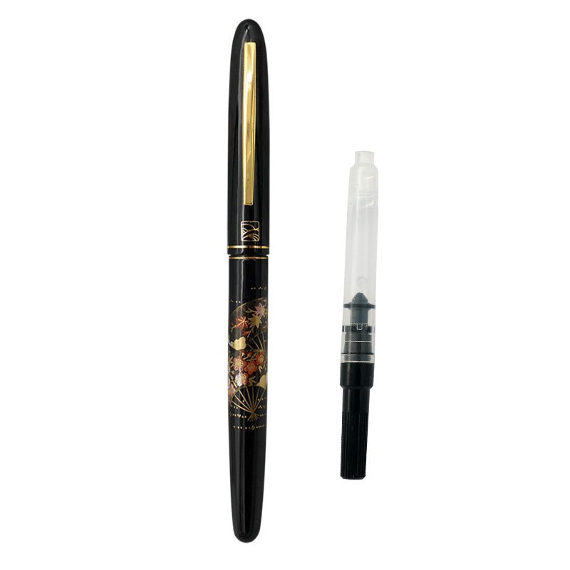 Kuretake x Wancher Maki-e Student Fountain Pen with Ink Converter 9