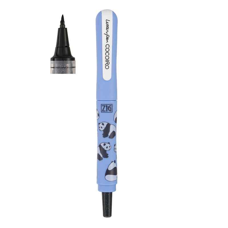 Set stilou Kuretake ZIG Letter COCOIRO corp Panda cu rezerve de cernea