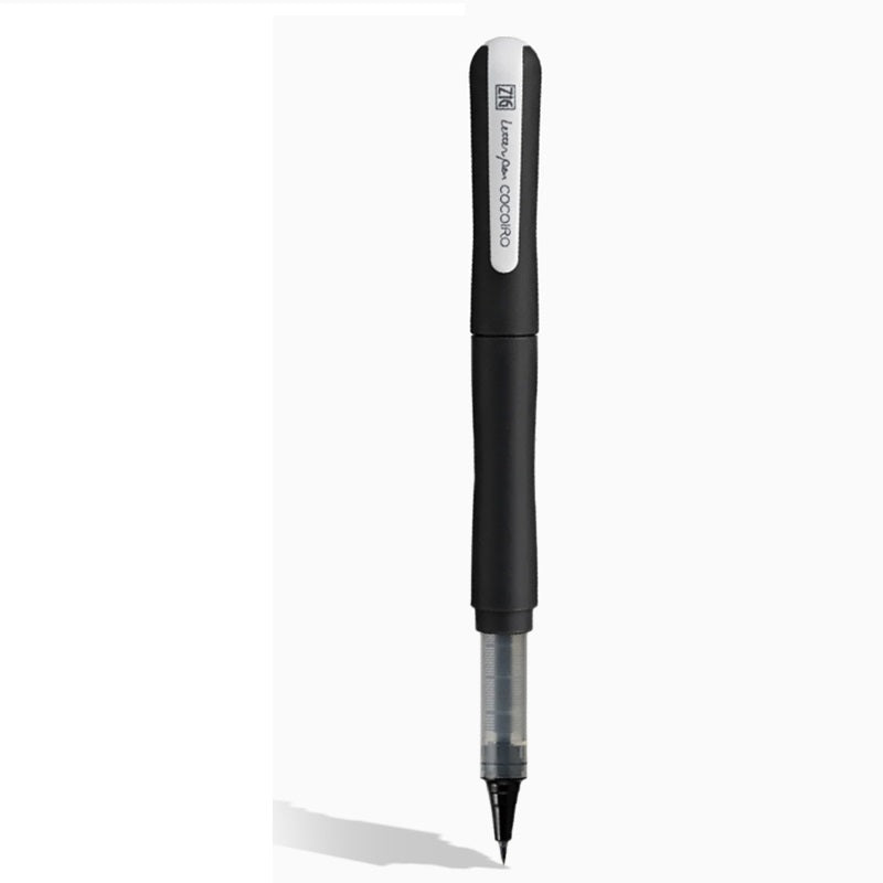 Kuretake ZIG Letter Pen COCOIRO, Conjunto de Corpo com Recarga de Tint