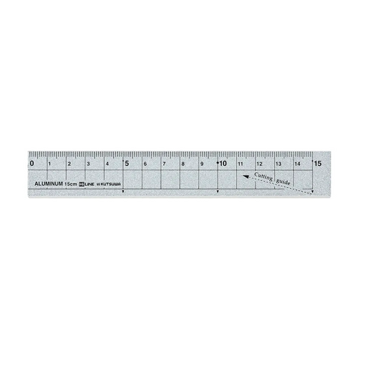 Kutsuwa HiLiNE Aluminum Cutting Ruler - 15 cm