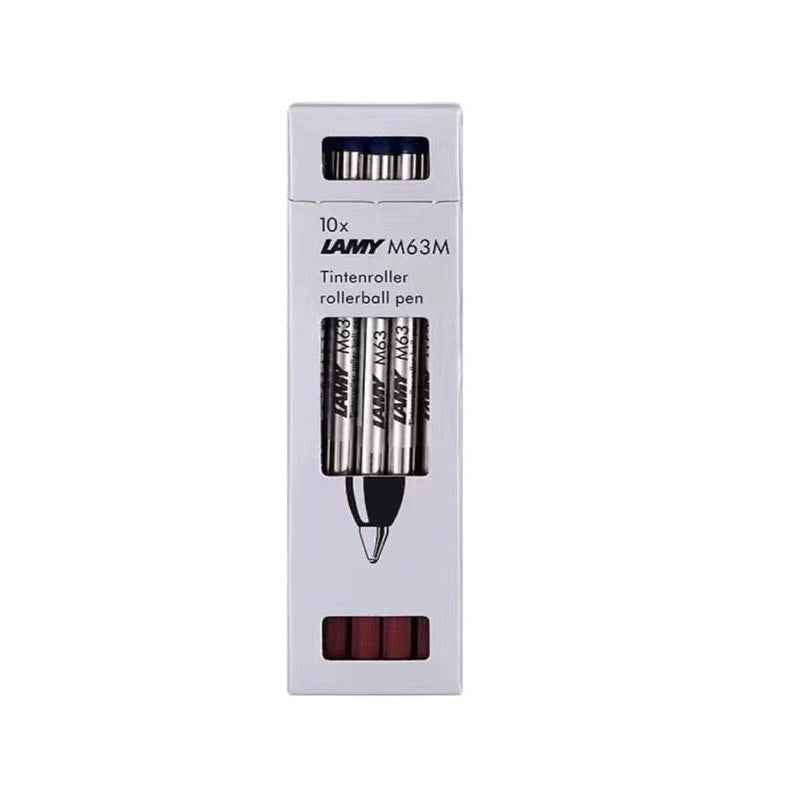 LAMY M63 Rollerball Pen Refill - Medium Point - Black/Blue - 10 Pack