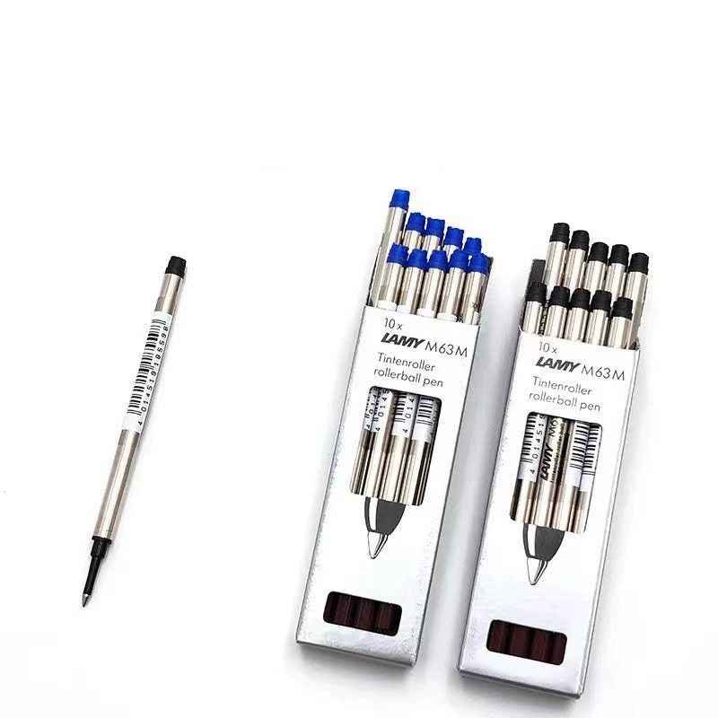LAMY M63 Rollerball Pen Refill - Medium Point - Black/Blue - 10 Pack