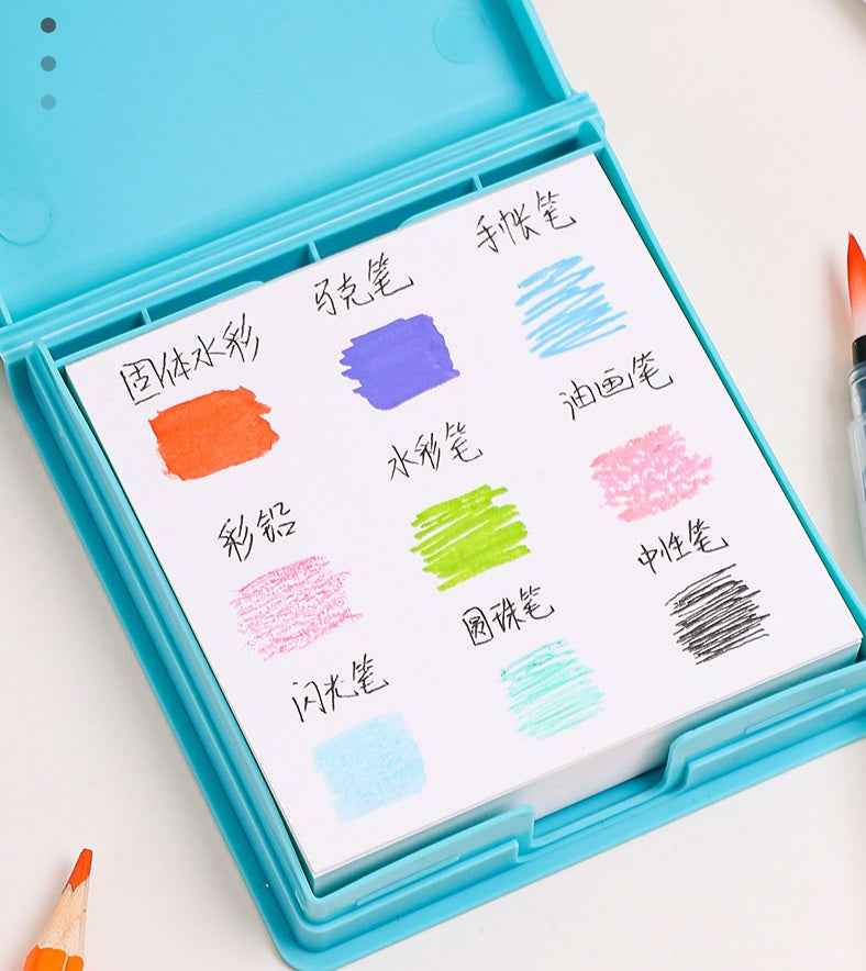 LANGUO MINI Art Watercolor Paper Sketchbook Tearable 5 Pack