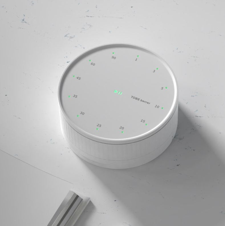 Round Rotating Kitchen Timer | LED Display | Built-in Stand & Strong Magnet | Fridge Mount