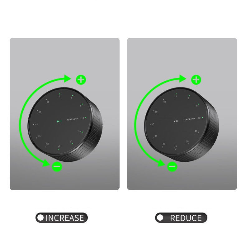 Round Rotating Kitchen Timer | LED Display | Built-in Stand & Strong Magnet | Fridge Mount