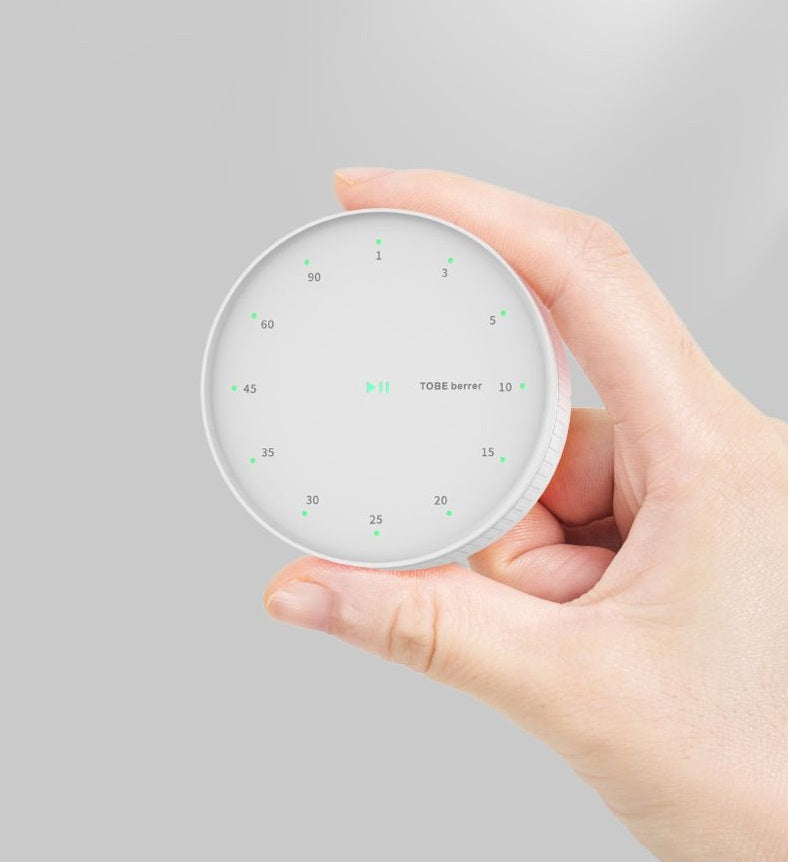 Round Rotating Kitchen Timer | LED Display | Built-in Stand & Strong Magnet | Fridge Mount