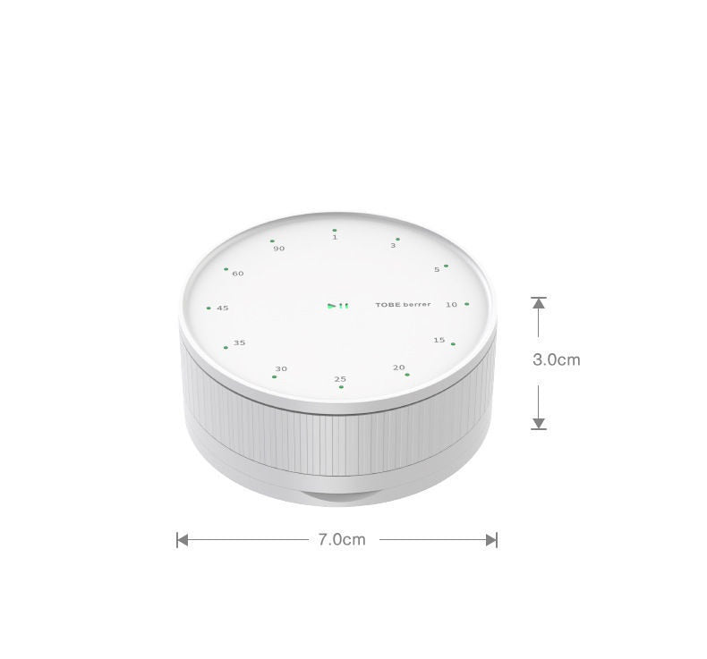 Round Rotating Kitchen Timer | LED Display | Built-in Stand & Strong Magnet | Fridge Mount