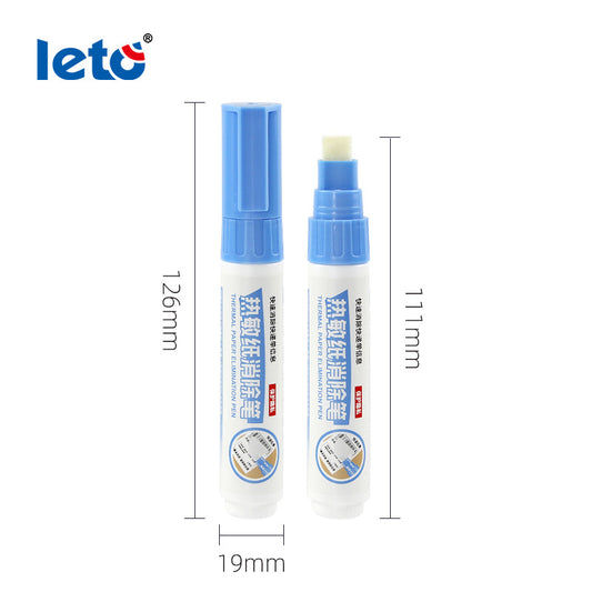 LETO Thermal Paper Eraser Pen Privacy Protection Correction Pen 12-Pack
