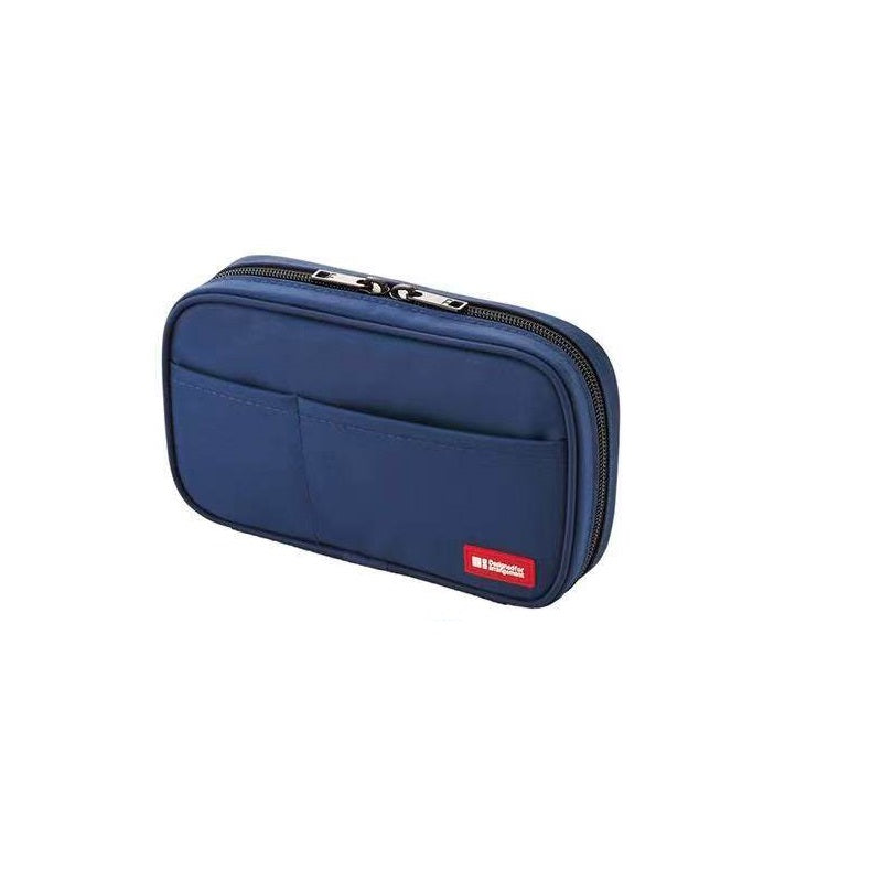 LIHIT LAB A-7551 Zipper Pencil Case Blue