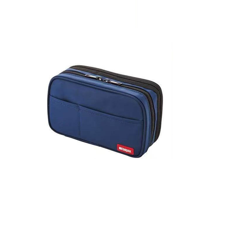 LIHIT LAB A-7555 Zipper Pencil Case Double