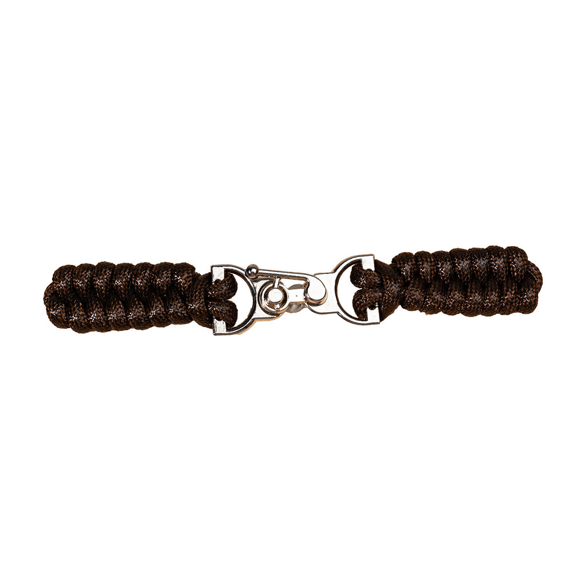13.5cm black waxed rope sew-on toggle button with metal buckle
