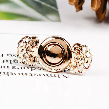 2.8cm cloud ruyi metal pair buttons, gold tone (10pcs)